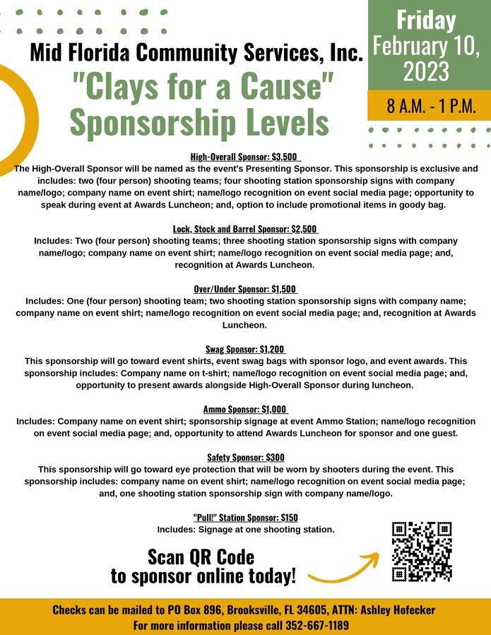clays for a cause image sponsors
